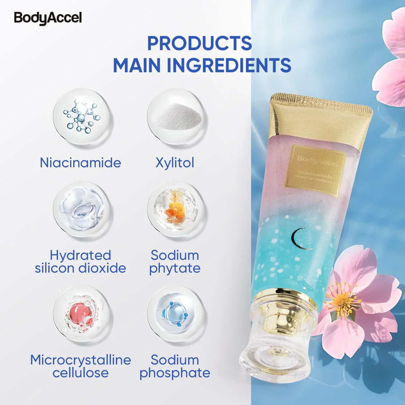 BodyAccel Niacinamide Whitening Toothpaste (Black Friday Super Deal)